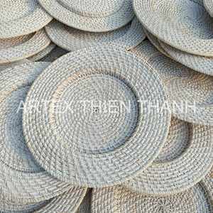 Eco Friendly Flower Shape Rattan Placemat Handmade Woven Table <b>Mat</b> Boho Dining Table Decor Natural Rattan Charger <b>Plate</b> - Product Image 5