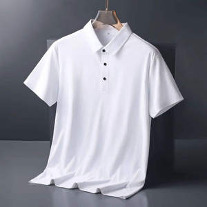 Camisa de vestir de manga larga con cuello mandarín, 300g, un solo botón, corte ajustado, transpirable y antiarrugas - Product Image 4