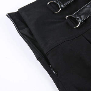 Jupes en cuir de vachette vintage pour femmes, taille haute, couleur naturelle, 100% cuir de vachette avec jupe en cuir plissée satinée - Product Image 3