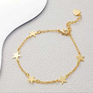 18K Gold Plated Silver Starlight Cross Pearl <b>Bangle</b> <b>Bracelet</b> for Women - Product Image 2