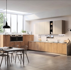 JY Project Customized Modular Full Kitchen <b>Cabinet</b> Set Modern Design <b>Wall</b> <b>Mounted</b> Hanging <b>Cabinet</b> Apartment Furniture Vietnam - Product Image 2