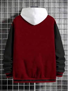 Veste bomber de baseball universitaire réversible respirante en laine 100% pour homme sur mesure avec fermeture éclair, style streetwear, poches - Product Image 6