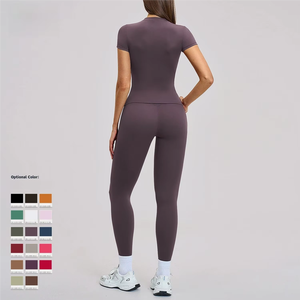 Camisetas de Yoga de Compresión para Mujer, de Alta Calidad, Personalizadas, Estilo Urbano, Transpirables, Cuello Redondo, Manga Larga, Corte Regular con Cordón Ajustable - Product Image 3