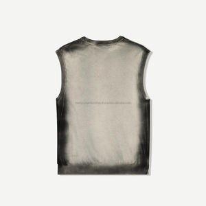 Logo personnalisé 300 Gsm poids lourd Boxy t-shirts surdimensionnés plaine vierge sérigraphie lavage à l'acide 100% coton T-shirt pour hommes - Product Image 5