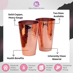 Nuevo Producto, Más Vendido, Vasos de Cobre con Baño de Oro Rosa de Calidad Original para Servir Té Helado y Cócteles a un Precio Excepcional - Product Image 2