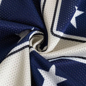 Camiseta de Fútbol Americano, Transpirable, de Malla de Poliéster, con Número Sublimado, Patrón de Estrellas, Uniforme de Equipo, Fabricante Personalizado OEM - Product Image 4