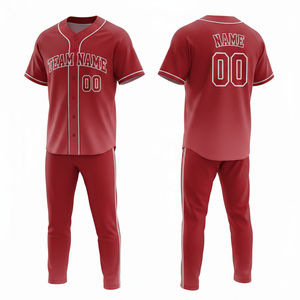 Custom Logo Custom Color Maple Men's Short Baseball Uniform <b>Set</b> High Quality <b>Waterproof</b> Lightweight Breathable Moisture Wicking - Product Image 6