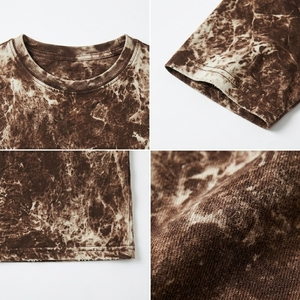 Camiseta Oversize de Corte Cuadrado con Lavado Ácido para Colecciones Urbanas Retro - Product Image 6