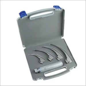 Premium Fiber <b>Optic</b> Macintosh Laryngoscope Set Stainless Steel LED Light Curved Mac Blades Anesthesia Intubation Kit - Product Image 6