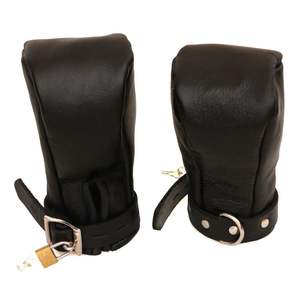 Guantes de Boxeo de Cuero con Acolchado Suave, Correas Ajustables y Hebillas Seguras - Product Image 1