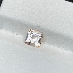 Morganite rose naturelle non traitée, taille Asscher, pierre précieuse en vrac, qualité supérieure, béryl rose pêche pour la fabrication de bijoux - Product Image 4