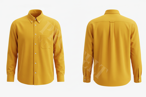 Camisa de Vestir Elegante y Moderna de Manga Larga, Hecha a Medida, con Cuello Abotonado, Formal, para Negocios, Ajustada, para Oficina, para Hombre - Product Image 2