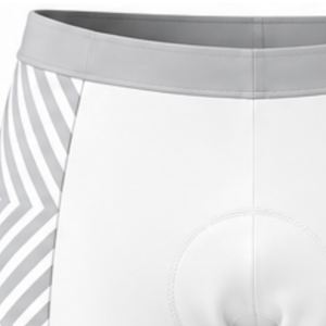 Short de cyclisme gris clair rembourré, respirant, séchage rapide, extensible, pour vélo de route, course et entraînement - Product Image 5