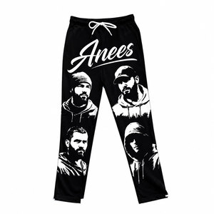 Men’s Premium 100%Cotton Sweatpants <b>Slim</b> Fit <b>Joggers</b> Elastic Waist Streetwear Gym High Quality Casual Trousers - Product Image 2