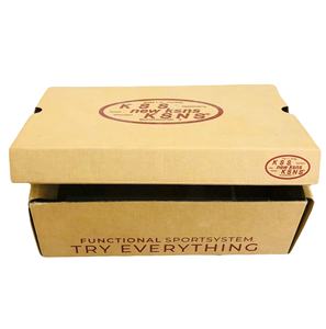 Boîtes en carton ondulé UV à 3 couches auto-érectables de style basique avec logo personnalisé imprimé en flexographie pour l'emballage de chaussures et de vêtements, recyclées - Product Image 4