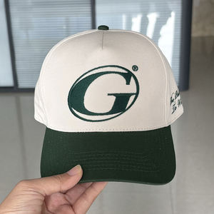 Fashion <b>Men</b> Women <b>Flat</b> Baseball <b>Caps</b> Outdoor OEM Custom 5 Panel Embroidery Cotton Trendy Premium Two Tone Baseball <b>Caps</b> - Product Image 3
