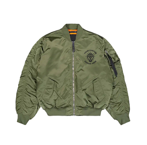 Blouson aviateur homme OEM de haute qualité, broderie/impression de logo personnalisé, blouson MA1 fin, tissu tissé imperméable - Product Image 5