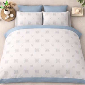 Juego de Sábanas de Algodón Super King 120x120* |   Estampado con Motivos Geométricos en Tono Pastel Suave |   Ropa de Cama Suave al Tacto con 2 Fundas de Almohada - Product Image 6