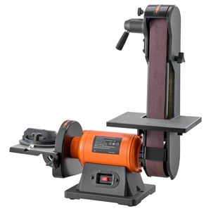 Levigatrice Combinata Professionale 6 Pollici a Disco e 2x42 Pollici a Nastro 420W per Legno con Regolazioni Angolari Multiple Incluse - Product Image 1