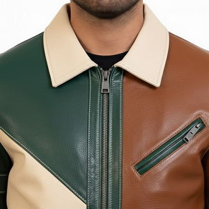 Veste en cuir élégante et tendance pour hommes, vente en gros, haute qualité, design personnalisé, veste en cuir véritable confortable pour l'hiver - Product Image 3