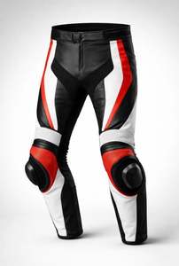 Pantalones de Motociclismo Rucati Corse de Cuero Vacuno Genuino – Estilo Racing - Product Image 1