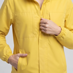 High Quality Waterproof Windbreaker Jacket Women Chest Pocket Hood Rain Jackets Ladies 100% Nylon Spandex Wind Breaker Jacket - Product Image 4