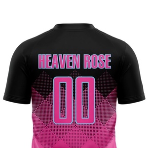 Ensemble de maillots de football personnalisés pour hommes, 100% polyester, respirant, léger, sublimé, tenue d'équipe OEM - Product Image 5
