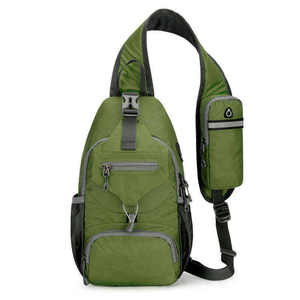 Sac bandoulière multifonctionnel élégant et tendance, unisexe, avec fermeture éclair, sangle réglable, pour voyage, en tissu personnalisé - Product Image 5