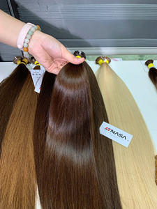 Extensions de cheveux naturels vietnamiens pré-collées à pointe plate Nano Ring, 100 grammes, couleur teinte, fournisseur en gros, cheveux raides d'un seul donneur - Product Image 3