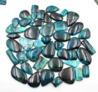 Cabochon en shattuckite naturelle, lot de pierres précieuses de formes variées, pour la création de bijoux, pierre de shattuckite 100% naturelle de qualité supérieure.