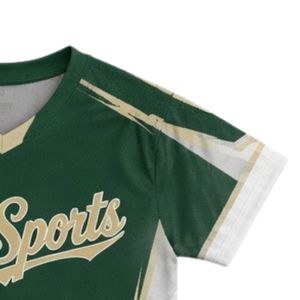Unisex <b>Green</b> White Sublimated Lacrosse Jersey Lightweight Polyester Reversible Sports Shirt Team Match Training Clothing - Product Image 4
