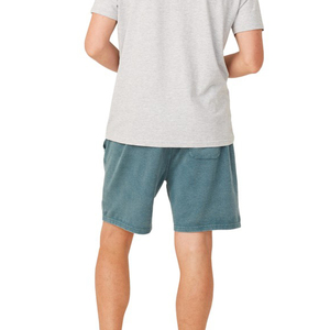 Pantalones Cortos Bermuda de Algodón Oxford para Hombre, Color Sólido, Cintura Media, Elásticos, Transpirables, con Bolsillos, Estilo Casual - Product Image 2