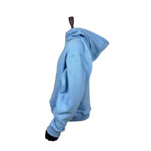 Sudadera con Capucha Lisa Personalizada de Fábrica al por Mayor para Hombre, Ajuste Regular, Algodón French Terry Transpirable, Estampado de Goma en Relieve Frontal, Teñido Liso para Invierno - Product Image 4