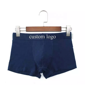 Venta al por mayor de calzoncillos bóxer de alta calidad para hombre de talla grande de algodón puro transpirable sostenible con Spandex cintura ropa interior corta - Product Image 4