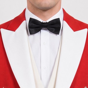 Chaqueta Roja Prince Charlie para Hombre con Solapas Blancas y Botones Plateados, Traje Escocés Formal - Product Image 6
