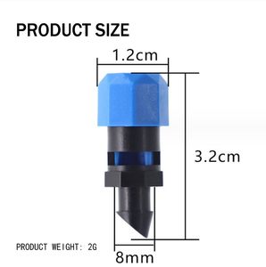 Sistema de Riego por Goteo con Microaspersores, Boquilla Ajustable de Plástico, Emisor de Gotas, Aspersor para Uso en Granjas, Vegetales e Invernaderos - Product Image 2