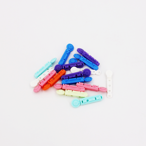 เข็มเจาะเลือดแบบใช้แล้วทิ้งสำหรับผู้ป่วยเบาหวาน CE ISO Medmount ผลิตจากพลาสติกปลอดเชื้อ หัวแบบหมุน ช่วยลดการบาดแผล - Product Image 4