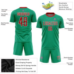 Uniforme de fútbol para hombre, conjunto de camiseta y pantalones cortos personalizados, de secado rápido, transpirable, ropa deportiva de primera calidad para equipo. - Product Image 4