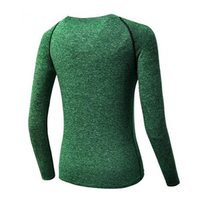 <b>Women</b> Full Sleeve <b>Rash</b> <b>Guard</b> Green Breathable Front Logo Quick Dry Spandex Polyester Top - Product Image 6