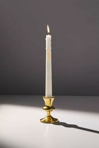 Gold Leaf Candle Holder Nature Inspired Metal Candlestick For <b>Rustic</b> Elegant Table Display - Product Image 4