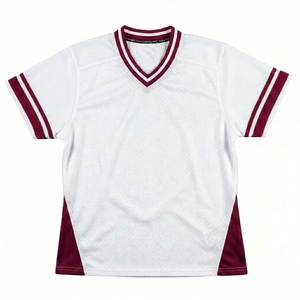 Wholesale Gradient Color Wave Print Club Uniform Football Soccer Jersey Printed V-neck Men's 100% Polyester - Product Image 2