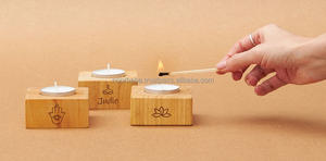 Eco-Friendly Wood Crafts Tabletop <b>Wooden</b> Candle Holder <b>for</b> Chinese New Year Festivities & Wall <b>Sign</b> Decor Handcrafted & Durable - Product Image 4