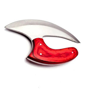 Cuchillo Ullu Burraq Personalizado Hecho a Mano con Acero D2, Espiga Completa, Ambidiestro, Ecológico, Mango de Acero de Damasco, Apto para Lavavajillas, Acabado Mate - Product Image 2