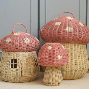 Panier à linge autoportant haut en rotin tressé à la main et résine, grand volume, moderne, écologique, avec poignée - Product Image 6
