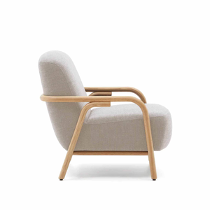 Outdoor Sofa <b>Garden</b> Set with Solid Teak Wood Base Open Slat <b>Table</b> Top High Density Foam Cushions and Armchairs - Product Image 3