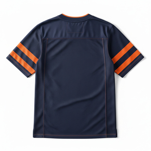 Maillot de football américain sur mesure, impression personnalisée du logo et du numéro de l'équipe, tissu polyester durable sublimé, vêtements de sport fabriqués en usine - Product Image 2