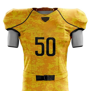 Ensemble d'uniformes de football américain d'origine - Respirant, manches courtes, grande taille, taille personnalisable, 100% polyester, unisexe, adulte - Product Image 3