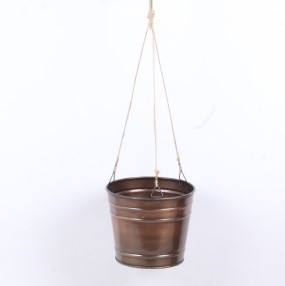 Artisan Design Metal Hanging <b>Plant</b> <b>Pot</b> <b>Rectangle</b> Handmade Garden Decor Customized Capacity P935 Modern Decorative - Product Image 3