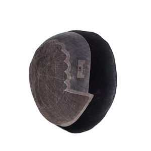 Prothèse capillaire Q6 en cheveux humains 100% naturels, avec dentelle frontale, pour hommes, cheveux indiens Remy, design central, Taz Hair BD - Product Image 5