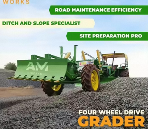 Niveleuse montée sur tracteur Ashok en acier doux, lame de 10 pieds, faible coût d'entretien - Product Image 2